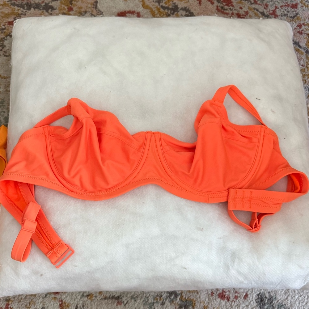 Orange Underwire Bikini set + Sarong